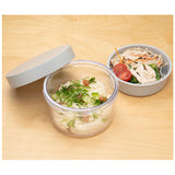 ジェルクール お弁当箱 GEL-COOL 通販 フタ 保冷剤 round with inner tray 麺 弁当箱 丼 保冷 ランチボックス 約 400ml ヌードルランチ カフェ丼 ラウンド 丸型 フルーツス デザート