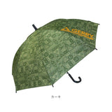 GERRY ジェリー 長傘 キッズ 55cm 通販 傘 かさ カサ アンブレラ ジャンプ傘 ワンタッチ傘 子供用傘 ジャンプ式 ワンタッチ式 子供傘 ロゴ 文字 総柄 柄 子供 こども 子ども 男の子