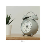 目覚まし時計 ベル 通販 置時計 置き時計 ベル時計 丸い時計 大音量 静音 電池式 めざまし時計 寝室 子供部屋 リビング ベル音 おしゃれ オシャレ 丸い 持ち運び かわいい 可愛い