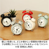 目覚まし時計 ベル 通販 置時計 置き時計 ベル時計 丸い時計 大音量 静音 電池式 めざまし時計 寝室 子供部屋 リビング ベル音 おしゃれ オシャレ 丸い 持ち運び かわいい 可愛い