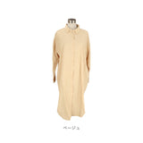 ブラウス リネン 長袖 レディース 通販 シャツ ロングシャツ 重ね着 羽織 羽織り 着回し コットン 前開き 膝上 無地 エレガント シンプル カジュアル 大人 かわいい おしゃれ