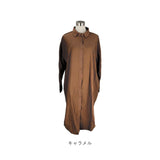 ブラウス リネン 長袖 レディース 通販 シャツ ロングシャツ 重ね着 羽織 羽織り 着回し コットン 前開き 膝上 無地 エレガント シンプル カジュアル 大人 かわいい おしゃれ