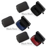 ミニ財布 メンズ 革 通販 GROOVE GEAR 財布 サイフ 小銭入れ カーボンレザー 牛革 ミニウォレット 二つ折り財布 折り財布 コインケース 折財布 カード収納 カードポケット