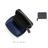 ミニ財布 メンズ 革 通販 GROOVE GEAR 財布 サイフ 小銭入れ カーボンレザー 牛革 ミニウォレット 二つ折り財布 折り財布 コインケース 折財布 カード収納 カードポケット
