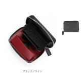 ミニ財布 メンズ 革 通販 GROOVE GEAR 財布 サイフ 小銭入れ カーボンレザー 牛革 ミニウォレット 二つ折り財布 折り財布 コインケース 折財布 カード収納 カードポケット