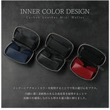 ミニ財布 メンズ 革 通販 GROOVE GEAR 財布 サイフ 小銭入れ カーボンレザー 牛革 ミニウォレット 二つ折り財布 折り財布 コインケース 折財布 カード収納 カードポケット