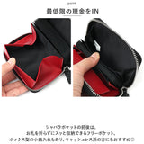 ミニ財布 メンズ 革 通販 GROOVE GEAR 財布 サイフ 小銭入れ カーボンレザー 牛革 ミニウォレット 二つ折り財布 折り財布 コインケース 折財布 カード収納 カードポケット