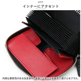 ミニ財布 メンズ 革 通販 GROOVE GEAR 財布 サイフ 小銭入れ カーボンレザー 牛革 ミニウォレット 二つ折り財布 折り財布 コインケース 折財布 カード収納 カードポケット