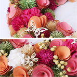 リース 玄関 Lサイズ 楽天 母の日 フラワーアレンジメント 造花 ナチュラルリース L ブリザーブドフラワー フラワーギフト 箱入り ギフト 春 オールシーズン クリスマス マザーズデイ