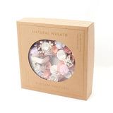 ナチュラルリース M 楽天 ギフト 造花 ブリザードフラワー フラワーアレンジメント 箱入り フラワーギフト オシャレ 玄関飾り かわいい 可愛い インテリア 玄関 リビング おしゃれ