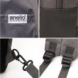 anello GRANDE リュック 通販 アネログランデ GIN1081 リュックサック バックパック デイパック 通学 通勤 A4 ビジネス 10ポケット 撥水 はっ水 PCポケット おしゃれ シンプル 無地