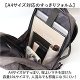 anello GRANDE リュック 通販 アネログランデ GIN1081 リュックサック バックパック デイパック 通学 通勤 A4 ビジネス 10ポケット 撥水 はっ水 PCポケット おしゃれ シンプル 無地
