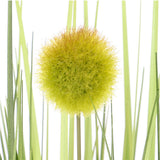 観葉植物 フェイク 大型 通販 フェイクグリーン ポンポングラス アーティフィシャルグリーン インテリアグリーン 人工観葉植物 大きめ 鉢植え ポット 玄関 リビング オフィス