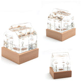 ガラスフロート温度計 通販 ハウス ガリレオ温度計 インテリア温度計 温度計 ガリレオサーモメーター 北欧 サイエンス ガラス 科学 浮き球 ガラス球 木製 家 インテリア ナチュラル