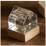 ガラスフロート温度計 通販 ハウス ガリレオ温度計 インテリア温度計 温度計 ガリレオサーモメーター 北欧 サイエンス ガラス 科学 浮き球 ガラス球 木製 家 インテリア ナチュラル