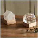 ガラスフロート温度計 通販 ハウス ガリレオ温度計 インテリア温度計 温度計 ガリレオサーモメーター 北欧 サイエンス ガラス 科学 浮き球 ガラス球 木製 家 インテリア ナチュラル