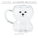 マグカップ 耐熱ガラス 通販 耐熱マグカップ ガラス製 耐熱 ガラス マグ カップ 透明 軽量 軽い かわいい おしゃれ 可愛い 電子レンジ対応 380ml 犬グッズ いぬ イヌ