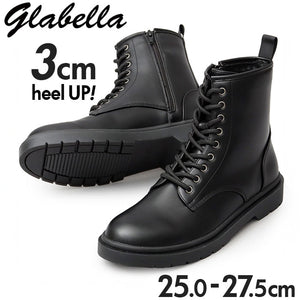 glabella グラベラ ブーツ glbb311 通販 レースアップブーツ メンズブーツ カジュアルブーツ ショートブーツ メンズ シューレース クッション性 レースアップ ブランド カジュアル