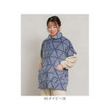 ブランケットローブ ショート丈 通販 ローブ ブランケット レディース 前開き フロントボタン ルームウェア 暖かい ふわふわ もこもこ 防寒 羽織 あったか リラックス 部屋着 寒さ防止