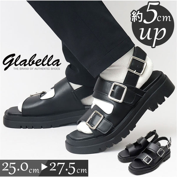 【新品未使用】glabella 厚底サンダル Mサイズ glabella グルカサンダル グルカ サンダル 厚底サンダル メンズ