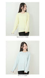 長袖 Tシャツ レディース 通販 カットソー ロンT 長袖Tシャツ ロングTシャツ 綿 コットン 天竺 生地 シンプル 無地 おしゃれ 大人かわいい 可愛い 丸首 ラウンドネック トップス インナー