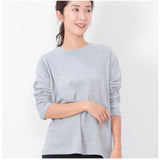 長袖 Tシャツ レディース 通販 カットソー ロンT 長袖Tシャツ ロングTシャツ 綿 コットン 天竺 生地 シンプル 無地 おしゃれ 大人かわいい 可愛い 丸首 ラウンドネック トップス インナー
