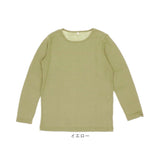 PAGE ONE カットソー 長袖 通販 長袖Tシャツ 長袖tシャツ 長袖シャツ シャツ プルオーバー レディースシャツ レディースカットソー クルーネック ひまわりオイル加工 トップス スッキリ