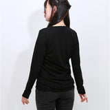 PAGE ONE カットソー 長袖 通販 長袖Tシャツ 長袖tシャツ 長袖シャツ シャツ プルオーバー レディースシャツ レディースカットソー クルーネック ひまわりオイル加工 トップス スッキリ