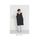 キルティングベスト レディース 通販 ジレ ロングジレ 前開き フロントボタン ノースリーブ おしゃれ ロングベスト ロング丈 撥水 はっ水 トップス かわいい カジュアル 暖かい 防寒