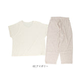 ルームウェア レディース 半袖 通販 袖ロールアップ 上下セット トップス ボトムス 涼しい シンプル 女性 大人 おしゃれ 着やすい 動きやすい かわいい セットアップ ナイトウェア 部屋着