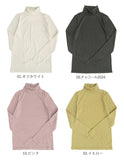 タートルネック レディース 楽天 長袖Tシャツ カットソー ロンT Tシャツ 長袖 ロングTシャツ レディース長袖 裏起毛 ひまわりオイル加工 立ち襟 冬 秋冬 シンプル 無地 おしゃれ トップス