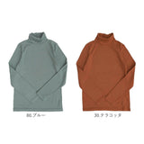 タートルネック レディース 楽天 長袖Tシャツ カットソー ロンT Tシャツ 長袖 ロングTシャツ レディース長袖 裏起毛 ひまわりオイル加工 立ち襟 冬 秋冬 シンプル 無地 おしゃれ トップス