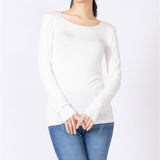 長袖 tシャツ レディース 通販 PAGE ONE GTS0844 無地 Uネック ロンt インナー 長袖Tシャツ カットソー ロンティー プルオーバー おしゃれ シンプル ストレッチ トップス ページワン 服