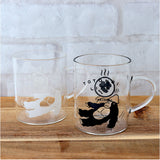 耐熱マグカップ ガラス 通販 ごリラックス ととのい耐熱グラスマグ マグカップ メモリ付き 容量330ml サウナロゴ入り 電子レンジOK 耐熱ガラス 温かい飲み物 耐熱グラス かわいい 可愛い