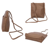 ショルダーバッグ レディース 通販 おしゃれ 合皮シンプルポケットショルダー ミニショルダー フェイク レザー 斜めがけ 大人 かわいい 小さめ ミニショルダーバッグ 縦型 きれいめ