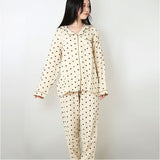 パジャマ レディース 薄手 長袖 綿100% 通販 ルームウェア ナイトウェア 部屋着 寝間着 寝巻き 前開き セットアップ 上下セット おしゃれ かわいい 保温性 暖かい 春 夏 秋 冬 長ズボン