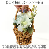 バスケット グリーンバスケット 通販 カゴ 籠 プランター 寄せ植え 小物収納 グリーン 植物 丸い ラウンド ワンハンドル ハンドル ハンドル付き PP素材 光触媒 ベーシック デザイン