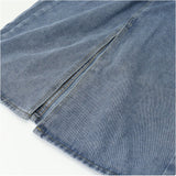 デニムスカート ロング 通販 ロングスカート スカート デニム ボトムス ミモレ丈 ロング丈 デニムスカート スリット ストレート ひざ下 膝下 シンプル 無地 通勤 通学 お出かけ