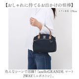 アネロ ショルダーバッグ ミニボストン 通販 ミニボストンバッグ 2WAY ミニバッグ ボストンバッグ 肩掛け肩掛 手持ち 10ポケット 軽量 軽い シンプル かわいい おしゃれ 通勤 通学