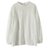 刺繍 ブラウス 長袖 レディース 通販 シャツブラウス シャツ 刺?ブラウス レースブラウス チュニック シャーリング 着回し ゆったり レース 柔らか やわらか フェミニン きれいめ