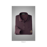 ポロシャツ 長袖 メンズ 通販 シャツ メンズシャツ トップス おしゃれ 長袖シャツ カジュアルシャツ カジュアル 長袖ポロシャツ 裏起毛 あたたかい あったか HUNTINGTON CLUB