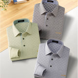 ポールミラー ポロシャツ 長袖 メンズ 通販 シャツ メンズシャツ トップス おしゃれ 長袖シャツ カジュアルシャツ カジュアル 長袖ポロシャツ ニット 市松柄 PAUL MILLER 贈り物 ギフト