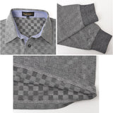 ポールミラー ポロシャツ 長袖 メンズ 通販 シャツ メンズシャツ トップス おしゃれ 長袖シャツ カジュアルシャツ カジュアル 長袖ポロシャツ ニット 市松柄 PAUL MILLER 贈り物 ギフト