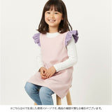 キッズエプロン 女の子 通販 お手伝い エプロン 子どもエプロン かぶりタイプ おてつだいドレス レップ フリル リボン キッズ 子供用 子供 子ども こども 外遊び 室内遊び お絵描き