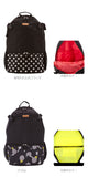 バックパック hanna hula sports ハンナフラスポ－ツ 通販 レディース かわいい 可愛い おしゃれ お洒落 シューズケース付き ラケットバッグ テニスラケット入れ リュックサック デイパック テニスバッグ テニスバック 大容量 大きめ 軽量 軽い スポーツバッグ