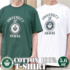 半袖 tシャツ メンズ 通販 Tシャツ ティーシャツ クルーネック 丸首 半袖Tシャツ カットソー カレッジロゴ レディース HAWAII ハワイ トップス カジュアル シンプル おしゃれ かっこいい