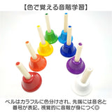 ハンドベル 楽器 通販 ミュージックベル 手振りベル ミニハンドベル ハンド ベル 8音 コールベル 手振鈴 おもちゃ パーティベル 発表会 学芸会 小学生 小学校 音楽 子供 大人 知育玩具