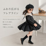 女の子 ワンピース フォーマル 通販 長袖ワンピース キッズ スーツ キッズドレス ワンピ 襟付き 子供服 子供 子ども服 発表会 結婚式 七五三 卒園式 入園式 入学式 お受験 可愛い