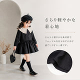 女の子 ワンピース フォーマル 通販 長袖ワンピース キッズ スーツ キッズドレス ワンピ 襟付き 子供服 子供 子ども服 発表会 結婚式 七五三 卒園式 入園式 入学式 お受験 可愛い