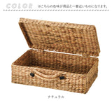 バスケット ピクニック 通販 Ｌサイズ ウォーターヒヤシンスバスケット カゴバスケット ピクニックバスケット トランク カゴバッグ かご 籠 撮影小物 ウェルカムスペース シンプル